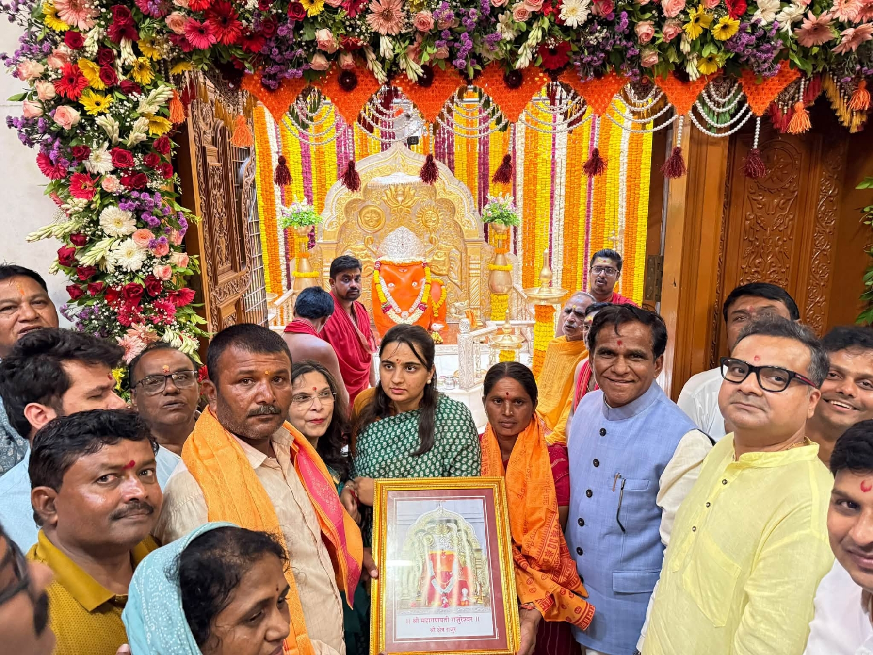 अंगारकी चतुर्थीनिमित्त लाखो भाविकांनी घेतले राजुरेश्वराचे दर्शन