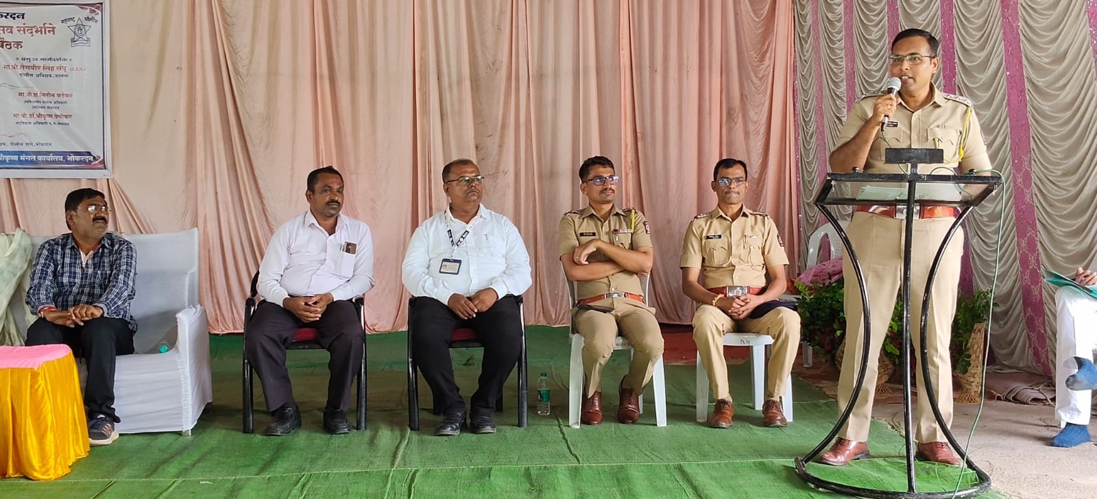भोकरदनमध्ये गणेशोत्सवावर पोलिसांचा ‘वॉच’; डीजे-डॉल्बीला फाटा देण्याचे आवाहन